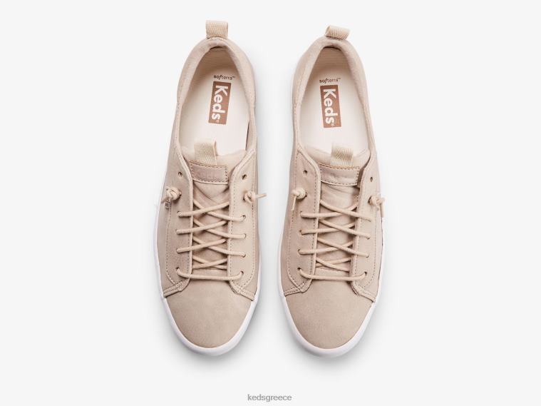 γρ Keds γυναίκες kickback vegan δερμάτινο sneaker τεφρόχρουν χρώμα 26TJX32 είδη υπόδησης