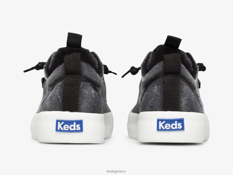 γρ Keds γυναίκες sneaker από καμβά που πλένεται μαύρος 26TJX33 είδη υπόδησης