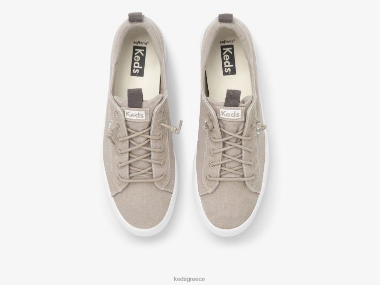 γρ Keds γυναίκες sneaker από καμβά που πλένεται γκρί 26TJX34 είδη υπόδησης