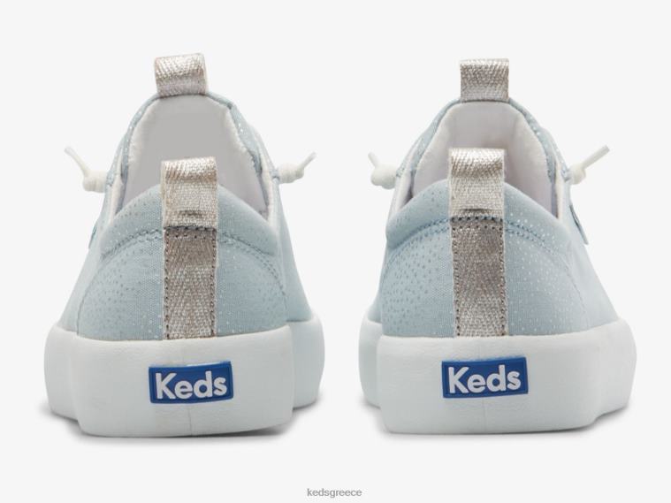 γρ Keds γυναίκες sneaker από καμβά με κουκκίδες γαλάζιο ασημί 26TJX62 είδη υπόδησης