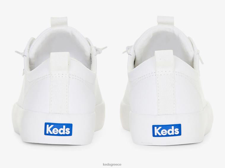 γρ Keds γυναίκες δερμάτινο sneaker kickback άσπρο 26TJX31 είδη υπόδησης