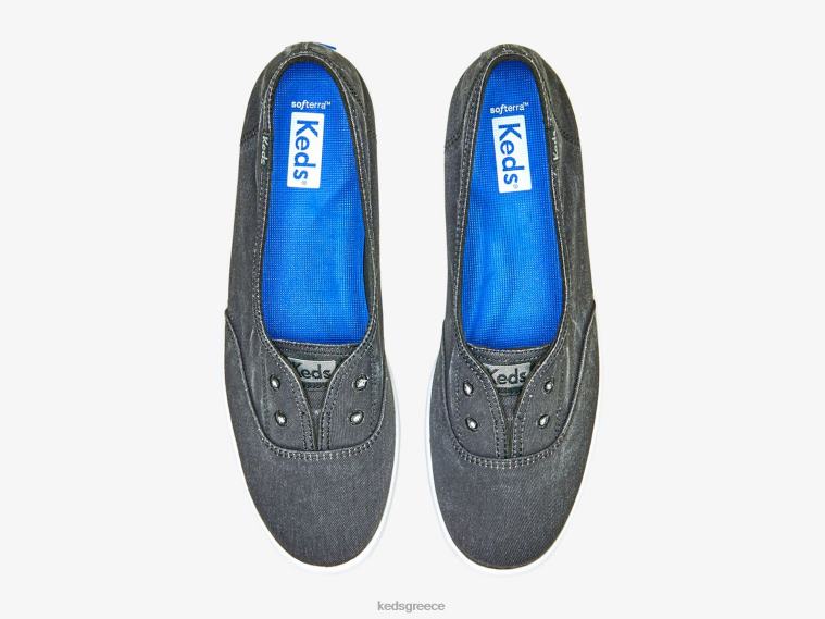 γρ Keds γυναίκες Chillax mini twill slip on sneaker μαύρος 26TJX36 είδη υπόδησης