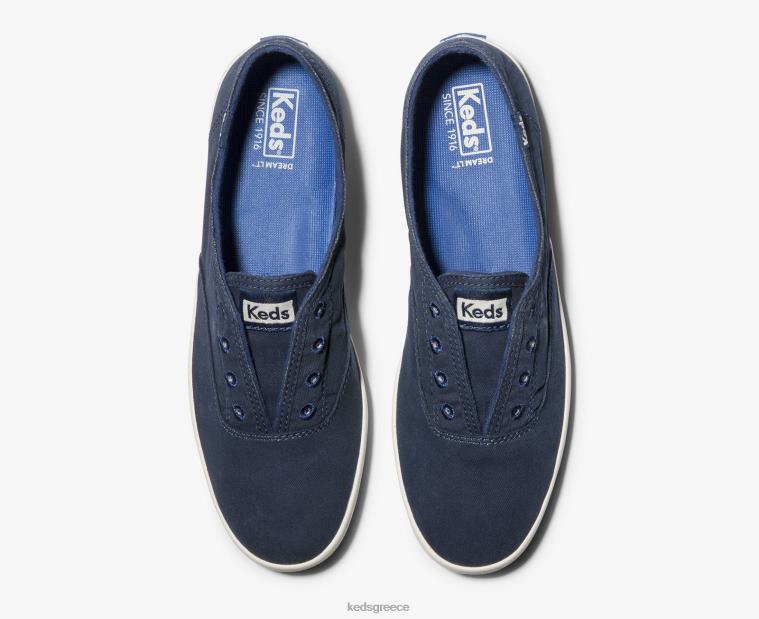 γρ Keds γυναίκες Chillax πλενόμενη ολίσθηση σε sneaker μπλε 26TJX43 είδη υπόδησης