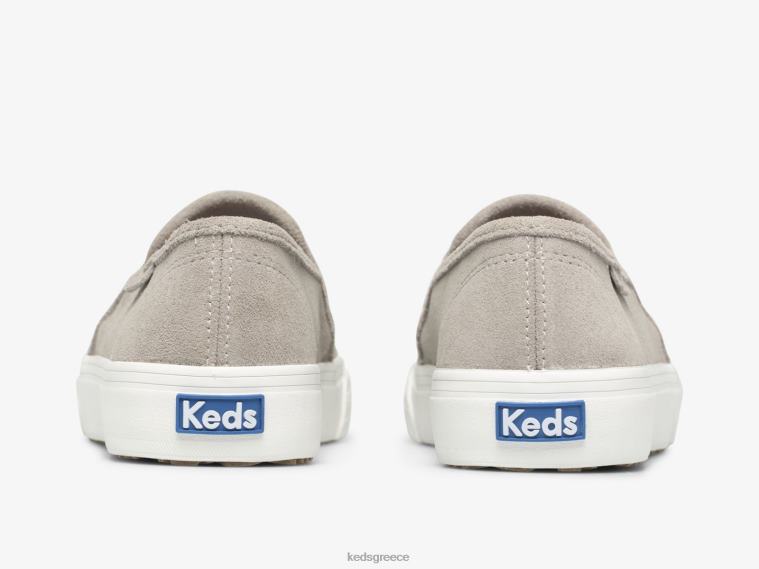 γρ Keds γυναίκες διώροφο perf suede slip σε sneaker γκρί 26TJX44 είδη υπόδησης