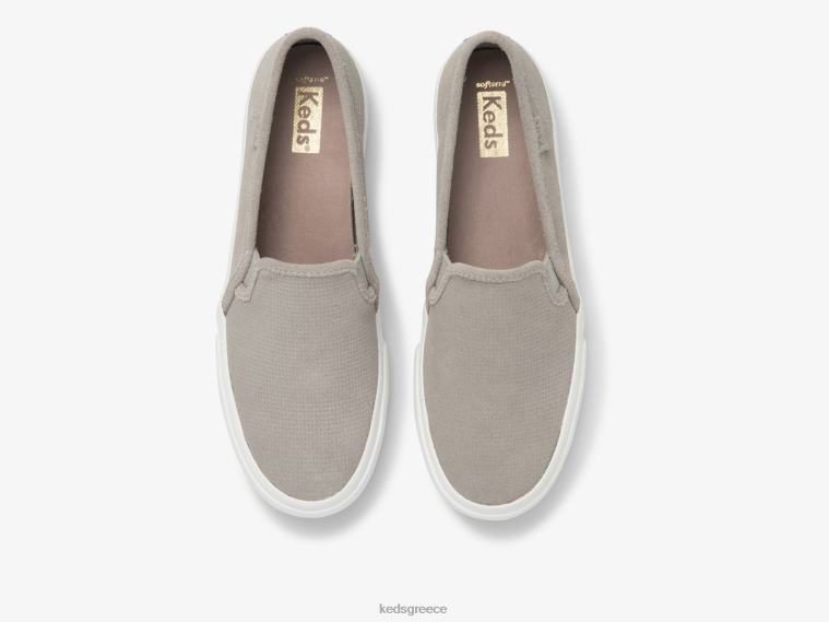 γρ Keds γυναίκες διώροφο perf suede slip σε sneaker γκρί 26TJX44 είδη υπόδησης