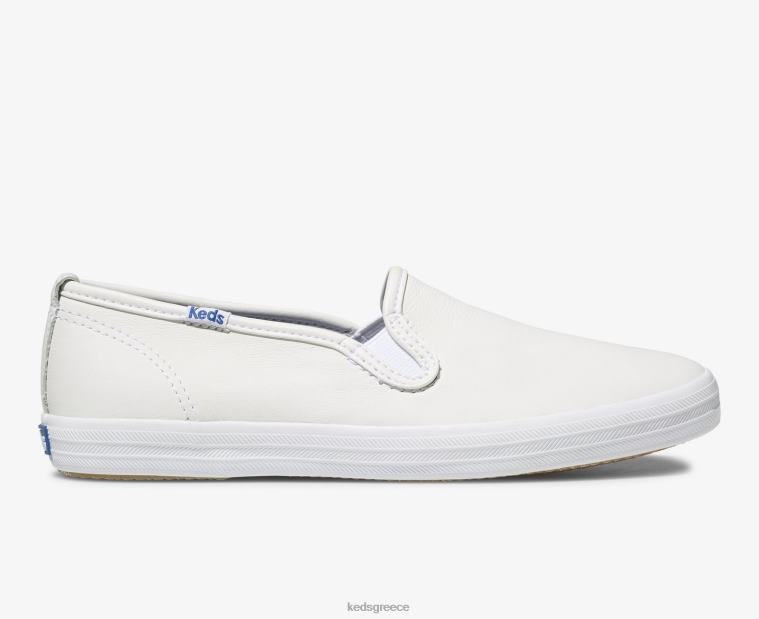 γρ Keds γυναίκες Πρωτάθλημα δερμάτινο slip σε sneaker άσπρο 26TJX25 είδη υπόδησης