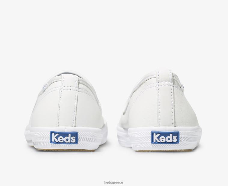 γρ Keds γυναίκες Πρωτάθλημα δερμάτινο slip σε sneaker άσπρο 26TJX25 είδη υπόδησης