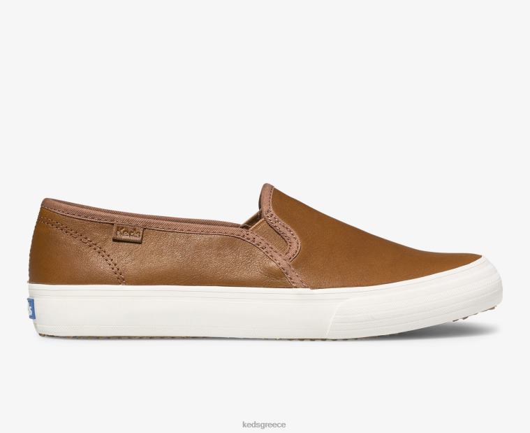 γρ Keds γυναίκες διώροφο δερμάτινο slip σε sneaker κονιάκ 26TJX26 είδη υπόδησης