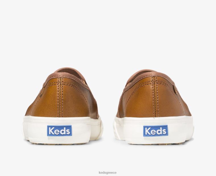 γρ Keds γυναίκες διώροφο δερμάτινο slip σε sneaker κονιάκ 26TJX26 είδη υπόδησης