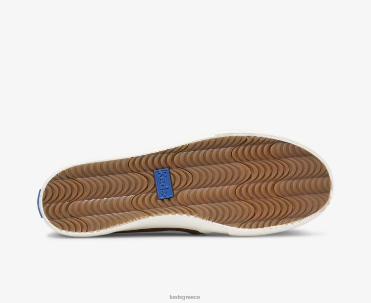 γρ Keds γυναίκες διώροφο δερμάτινο slip σε sneaker κονιάκ 26TJX26 είδη υπόδησης