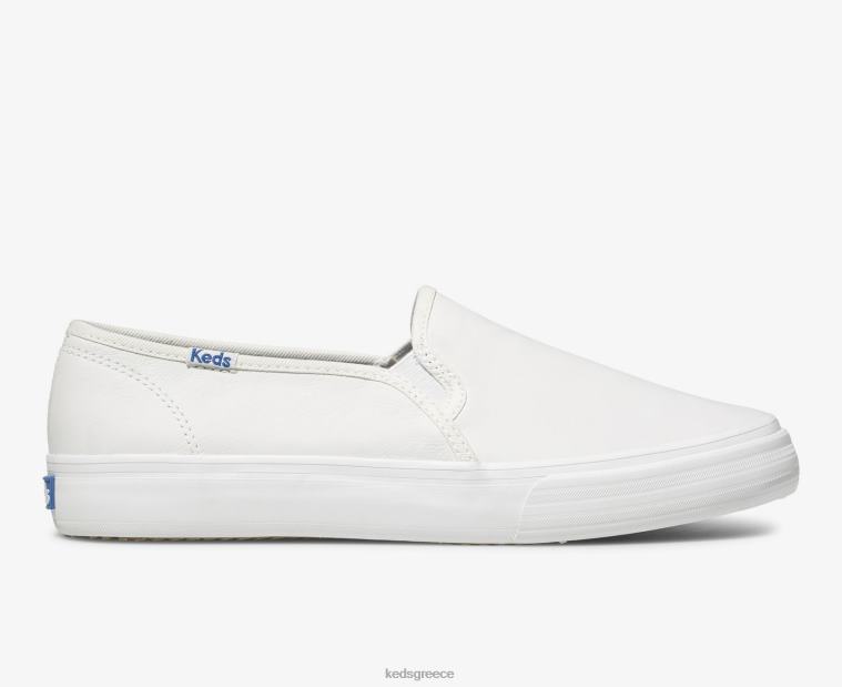 γρ Keds γυναίκες διώροφο δερμάτινο slip σε sneaker άσπρο 26TJX28 είδη υπόδησης