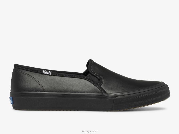 γρ Keds γυναίκες διώροφο δερμάτινο slip σε sneaker μαύρος 26TJX29 είδη υπόδησης