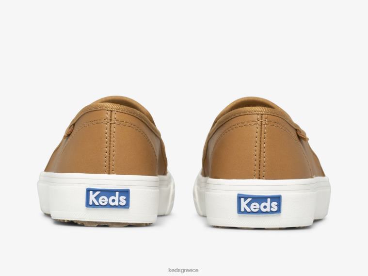 γρ Keds γυναίκες διώροφο δερμάτινο slip σε sneaker μόκα 26TJX30 είδη υπόδησης