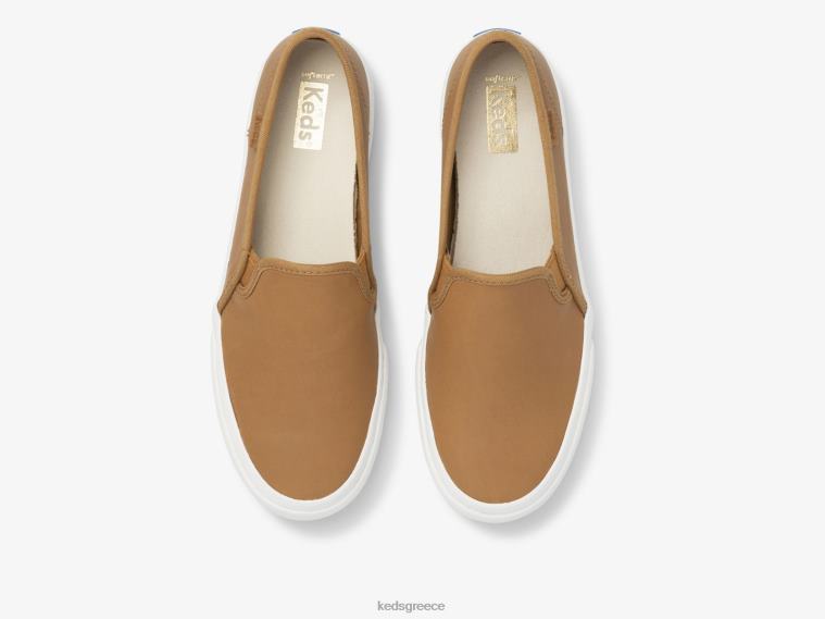 γρ Keds γυναίκες διώροφο δερμάτινο slip σε sneaker μόκα 26TJX30 είδη υπόδησης