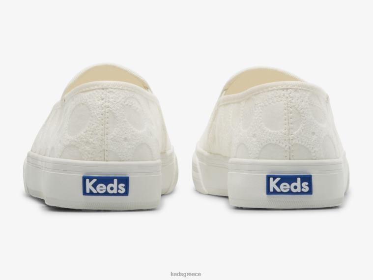 γρ Keds γυναίκες διώροφο κυκλικό κροσέ slip σε sneaker άσπρο 26TJX39 είδη υπόδησης