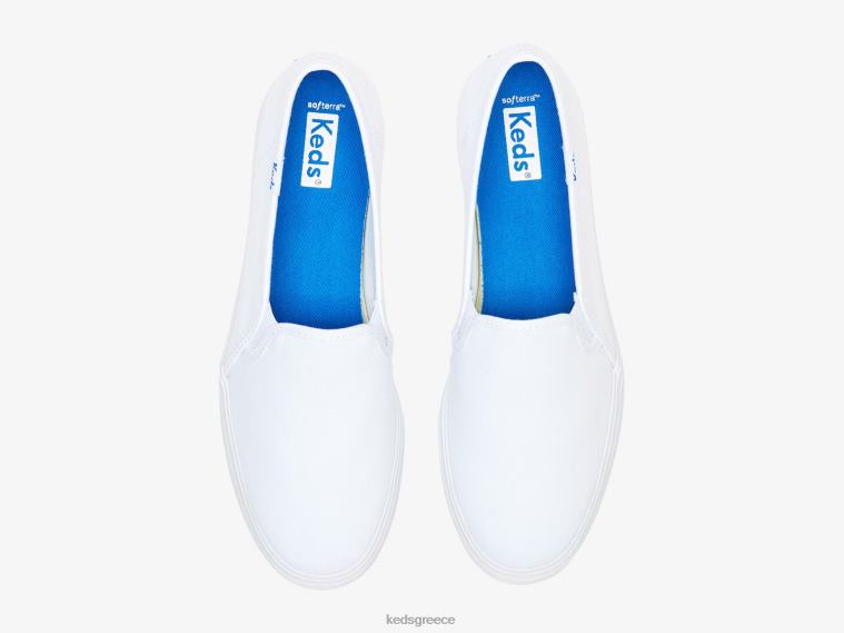 γρ Keds γυναίκες τριπλό καμβά slip σε sneaker άσπρο 26TJX40 είδη υπόδησης