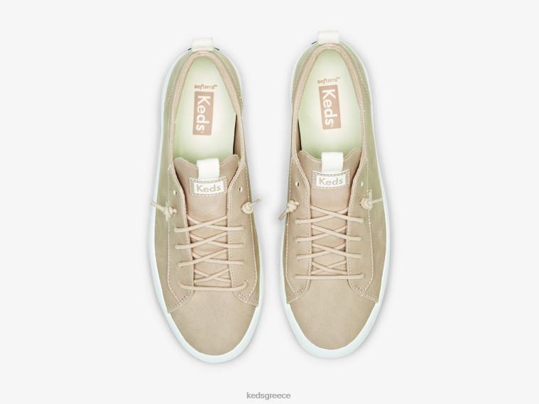 γρ Keds γυναίκες σλιπ από ψεύτικο δέρμα στο sneaker μωβ 26TJX212 είδη υπόδησης