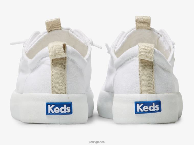 γρ Keds γυναίκες σλιπ καμβάς κλωτσιού σε sneaker άσπρο 26TJX59 είδη υπόδησης