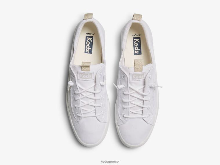 γρ Keds γυναίκες σλιπ καμβάς κλωτσιού σε sneaker άσπρο 26TJX59 είδη υπόδησης