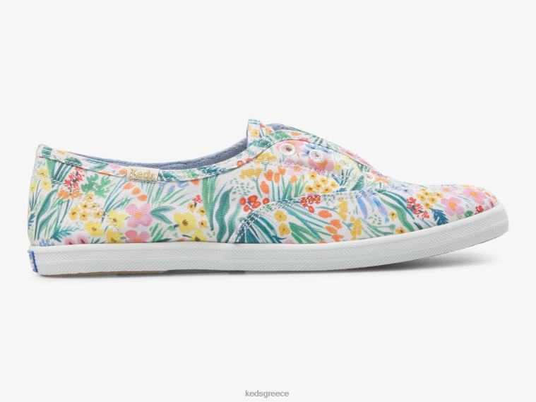 γρ Keds x Rifle Paper Co. γυναίκες Chillax lea slip σε sneaker λευκό πολυ 26TJX20 είδη υπόδησης