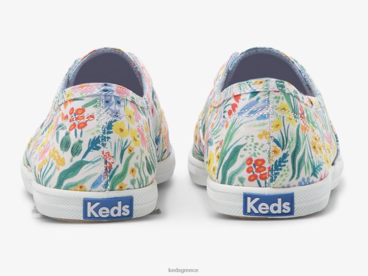 γρ Keds x Rifle Paper Co. γυναίκες Chillax lea slip σε sneaker λευκό πολυ 26TJX20 είδη υπόδησης