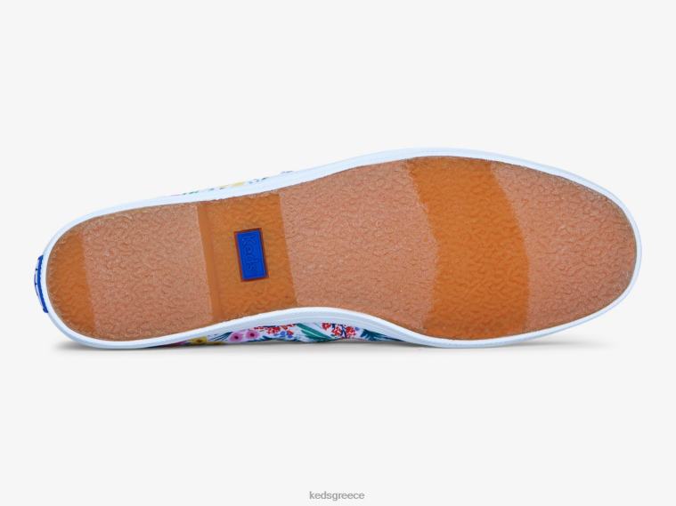 γρ Keds x Rifle Paper Co. γυναίκες Chillax lea slip σε sneaker λευκό πολυ 26TJX20 είδη υπόδησης