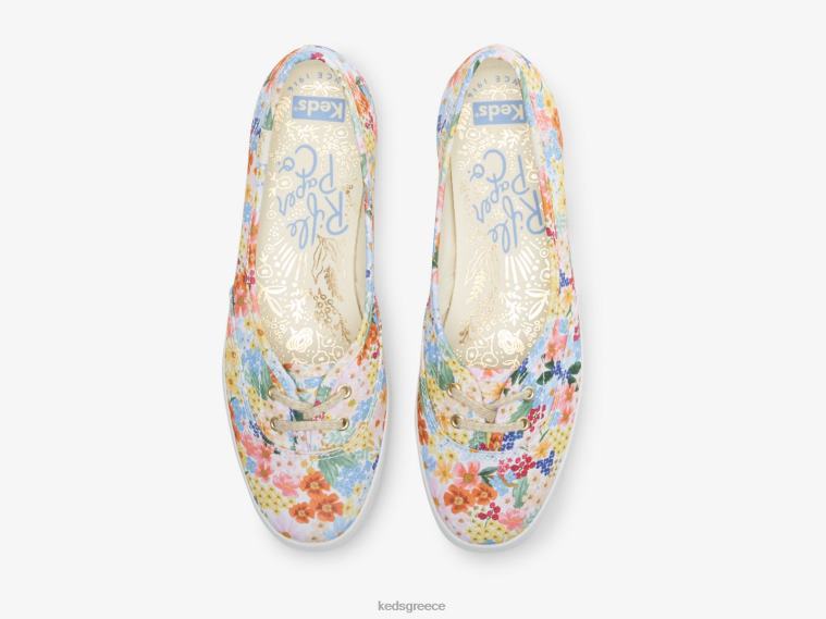 γρ Keds x Rifle Paper Co. γυναίκες το mini margaux slip on sneaker λευκό πολυ 26TJX19 είδη υπόδησης