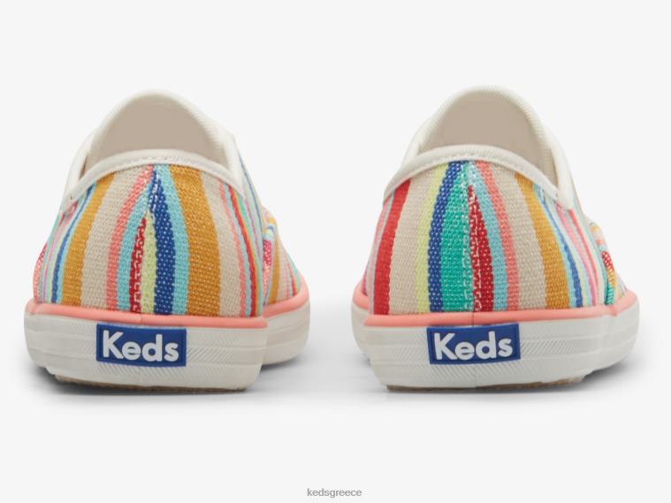 γρ Keds γυναίκες πρωταθλητής φιλικό προς το περιβάλλον πάνινα παπούτσια ροζ μούλτι 26TJX158 είδη υπόδησης