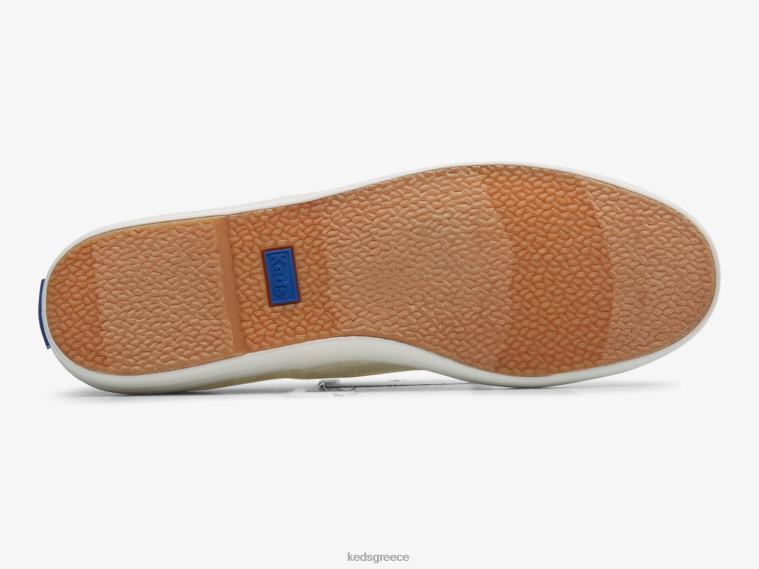 γρ Keds γυναίκες Πρωταθλήτρια πάνινα παπούτσια με κουκκίδες λευκός χρυσός 26TJX209 είδη υπόδησης