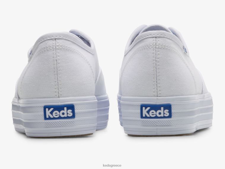 γρ Keds γυναίκες το πάνινο πάνινα παπούτσια πλατφόρμας άσπρο 26TJX87 είδη υπόδησης