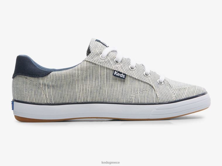 γρ Keds γυναίκες κέντρο iii slub stripe sneaker ναυτική ρίγα 26TJX154 είδη υπόδησης