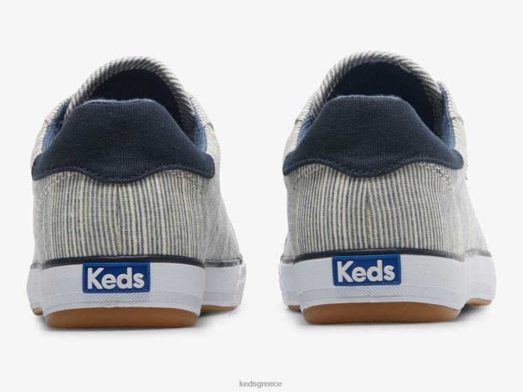 γρ Keds γυναίκες κέντρο iii slub stripe sneaker ναυτική ρίγα 26TJX154 είδη υπόδησης