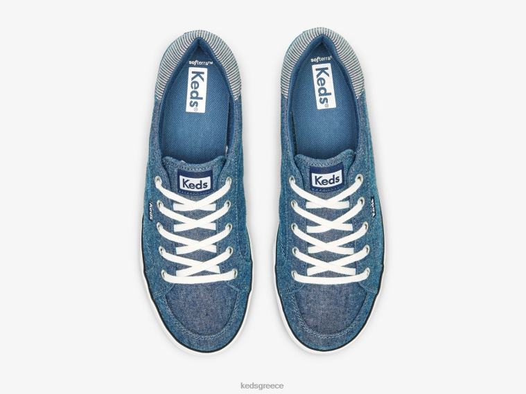 γρ Keds γυναίκες κέντρο iii sneaker chambray ΠΟΛΕΜΙΚΟ ΝΑΥΤΙΚΟ 26TJX164 είδη υπόδησης