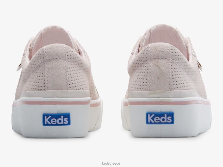 γρ Keds γυναίκες jump kick duo perf suede sneaker ανοιχτό ροζ 26TJX196 είδη υπόδησης