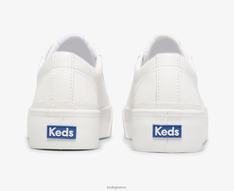 γρ Keds γυναίκες jump kick duo δερμάτινο sneaker άσπρο 26TJX85 είδη υπόδησης