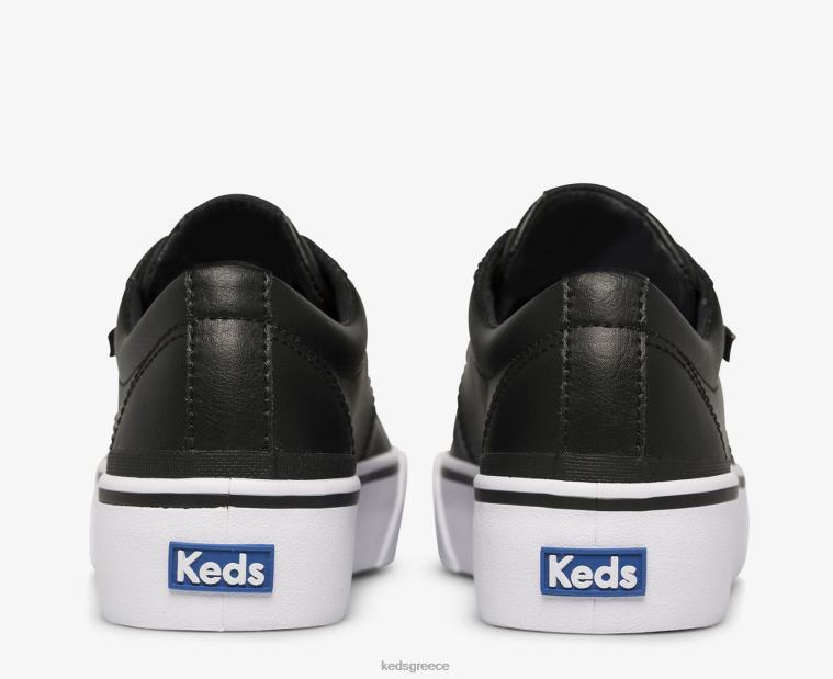 γρ Keds γυναίκες jump kick duo δερμάτινο sneaker μαύρος 26TJX86 είδη υπόδησης