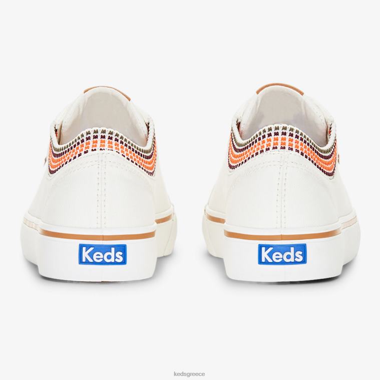 γρ Keds γυναίκες άλμα kick rib πλεκτό γιακά τετράγωνα πάνινα πάνινα παπούτσια Χιονάτη 26TJX76 είδη υπόδησης