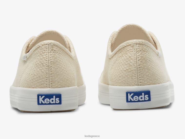 γρ Keds γυναίκες kickstart μεταλλικό υφασμάτινο αθλητικό παπούτσια φυσικό ασήμι 26TJX175 είδη υπόδησης