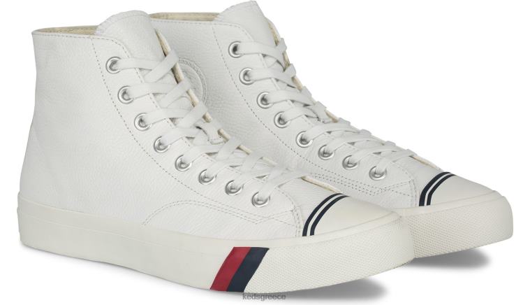 γρ Keds για άνδρες και γυναίκες royal hi δερμάτινο sneaker άσπρο 26TJX143 είδη υπόδησης