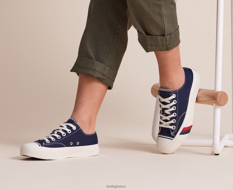 γρ Keds για άνδρες και γυναίκες royal lo sneaker ΠΟΛΕΜΙΚΟ ΝΑΥΤΙΚΟ 26TJX146 είδη υπόδησης