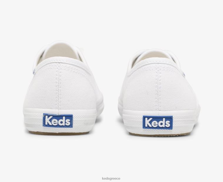 γρ Keds γυναίκες πρωταθλητής κατόρθωμα. sneaker από οργανικό βαμβάκι άσπρο 26TJX108 είδη υπόδησης