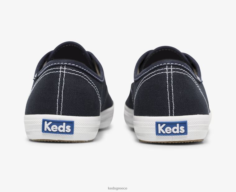 γρ Keds γυναίκες πρωταθλητής κατόρθωμα. sneaker από οργανικό βαμβάκι βαθύ ναυτικό 26TJX110 είδη υπόδησης