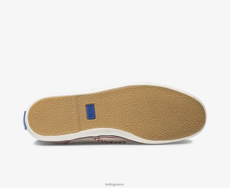 γρ Keds γυναίκες δερμάτινο sneaker πρωταθλήματος υπόλευκο 26TJX132 είδη υπόδησης