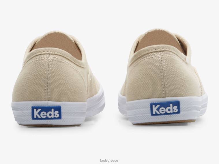 γρ Keds γυναίκες πρωταθλητής κατόρθωμα. sneaker από οργανικό βαμβάκι πλιγούρι βρώμης 26TJX149 είδη υπόδησης