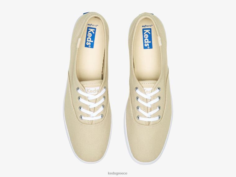 γρ Keds γυναίκες πρωταθλητής κατόρθωμα. sneaker από οργανικό βαμβάκι πλιγούρι βρώμης 26TJX149 είδη υπόδησης