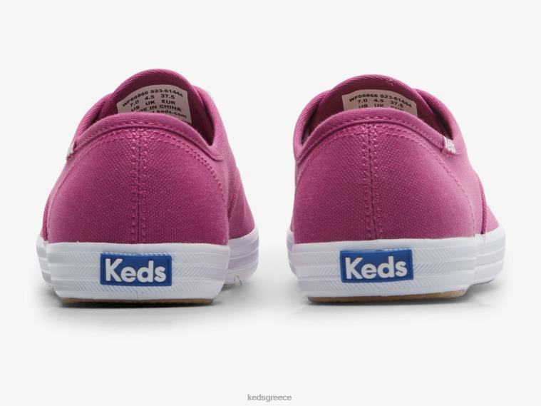 γρ Keds γυναίκες πρωταθλητής κατόρθωμα. sneaker από οργανικό βαμβάκι μωβ 26TJX150 είδη υπόδησης