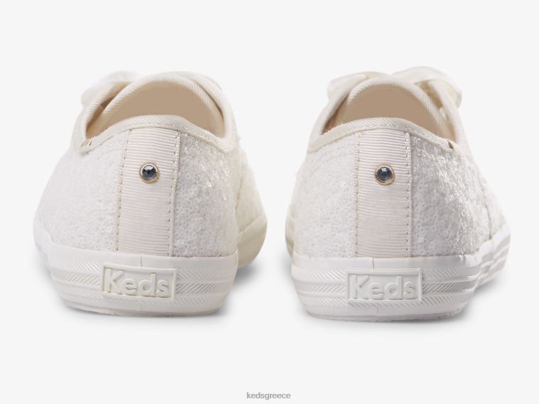 γρ Keds γυναίκες sneaker με παγιέτες πρωταθλήματος υπόλευκο 26TJX179 είδη υπόδησης