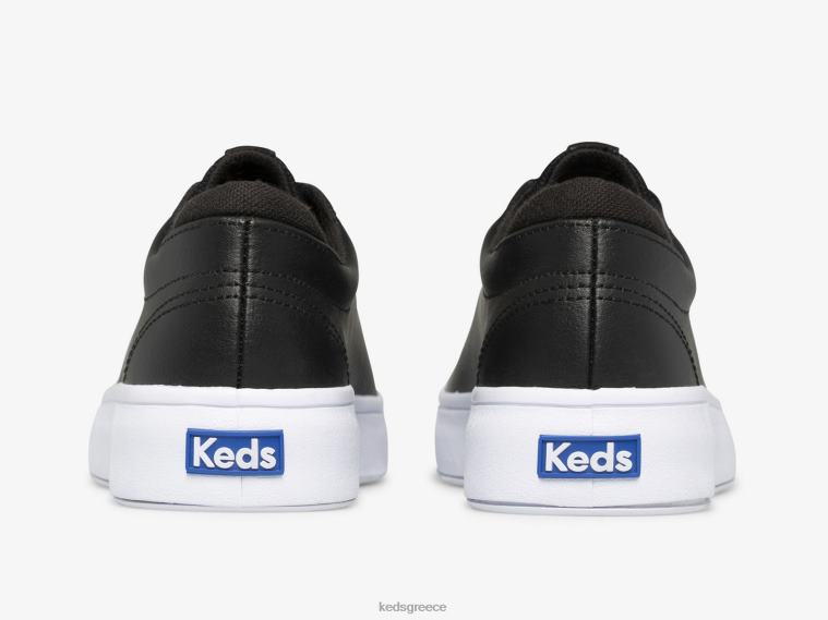 γρ Keds γυναίκες δερμάτινο sneaker alley μαύρος 26TJX126 είδη υπόδησης