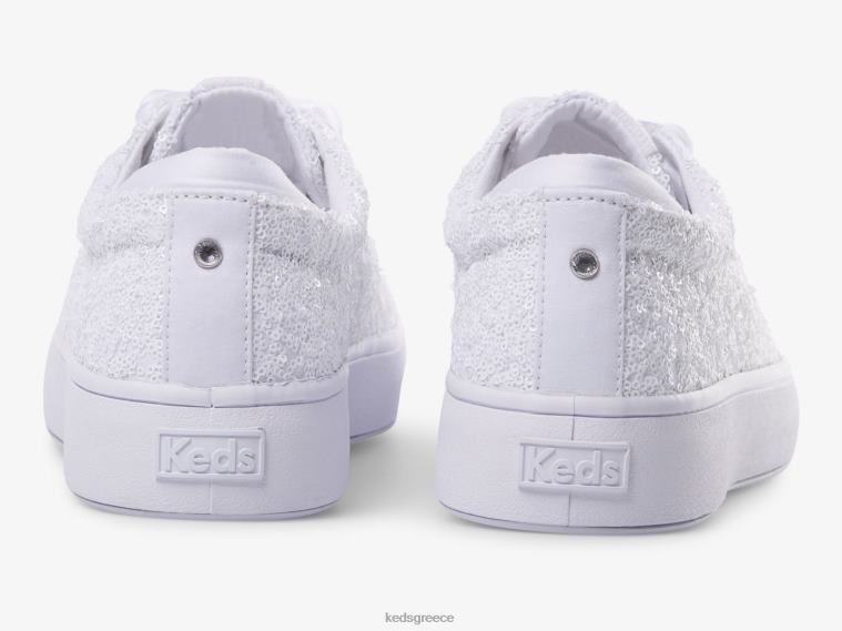 γρ Keds γυναίκες sneaker alley παγιέτες άσπρο 26TJX208 είδη υπόδησης