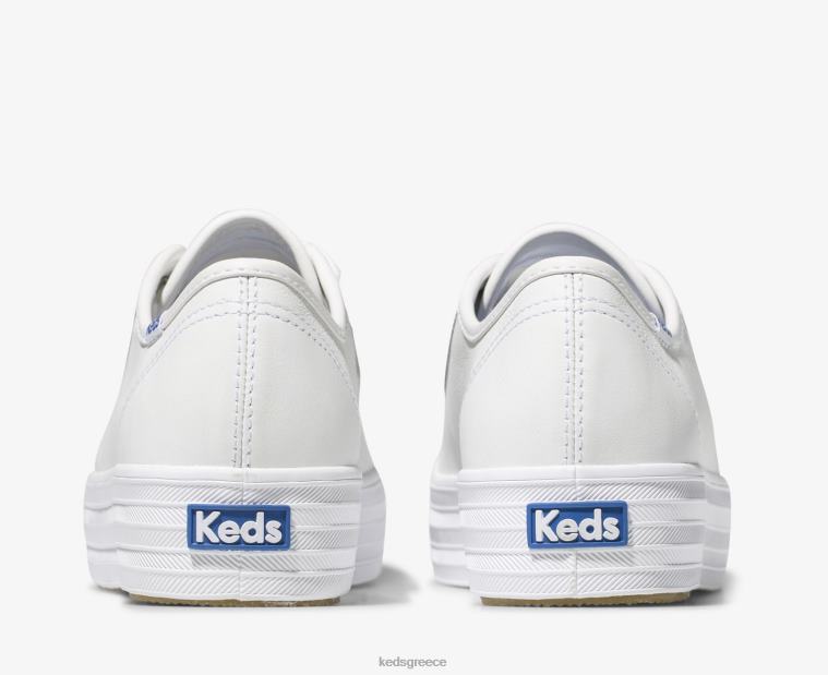 γρ Keds γυναίκες δερμάτινο sneaker triple kick άσπρο 26TJX134 είδη υπόδησης